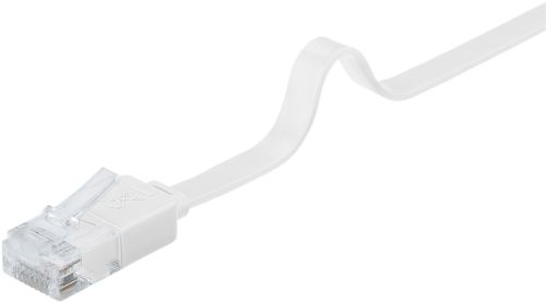 Cat6 U/UTP lapos  patch kábel 15m fehér színű