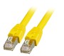 CAT 8.1 patch kábel, S/FTP (PiMF), sárga